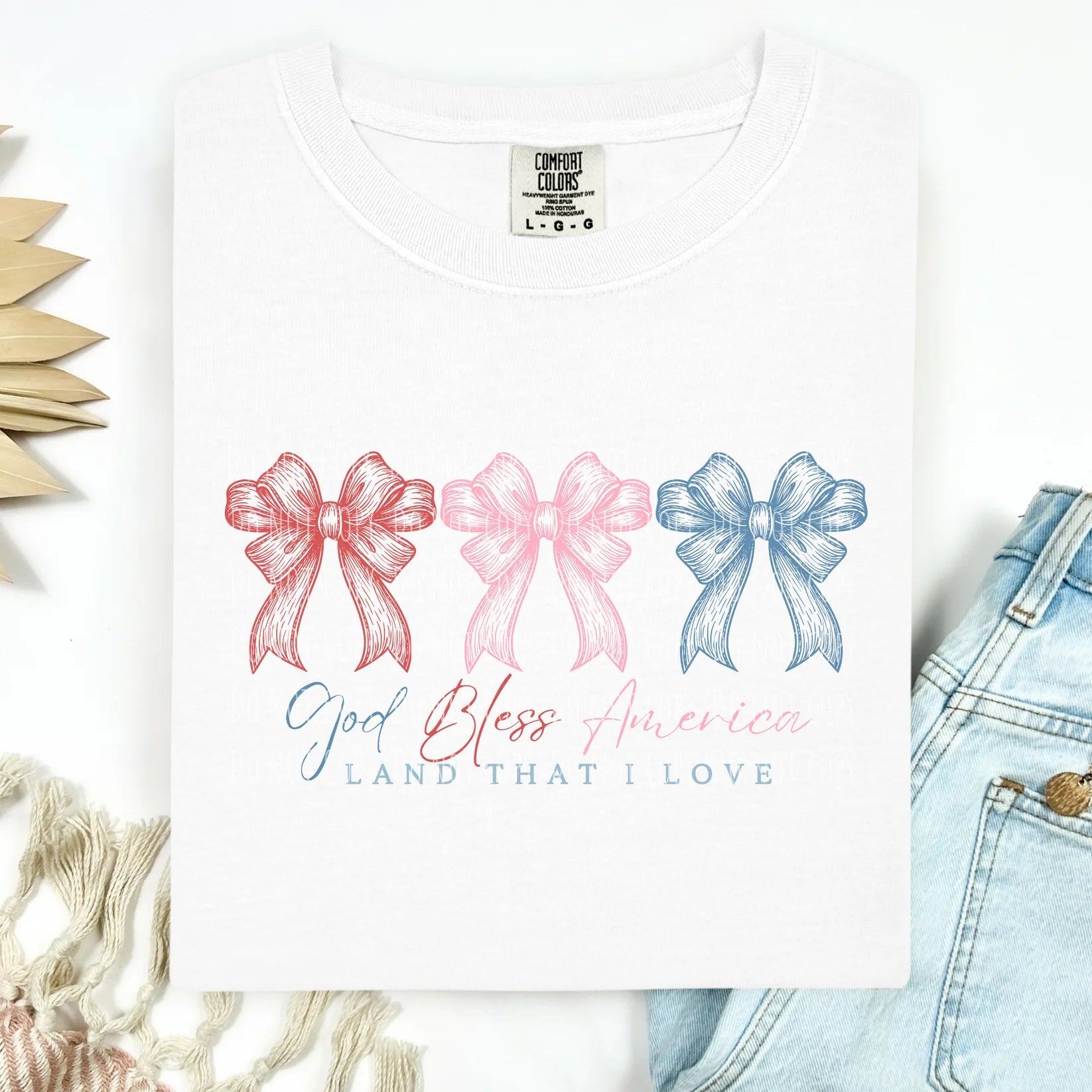 God Bless America bow trio