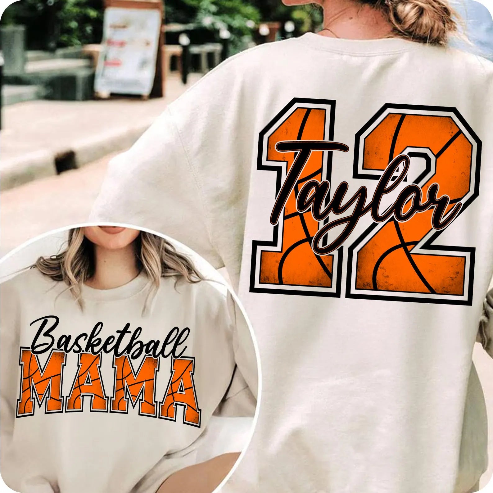 Basketball Mama with option name and number on back