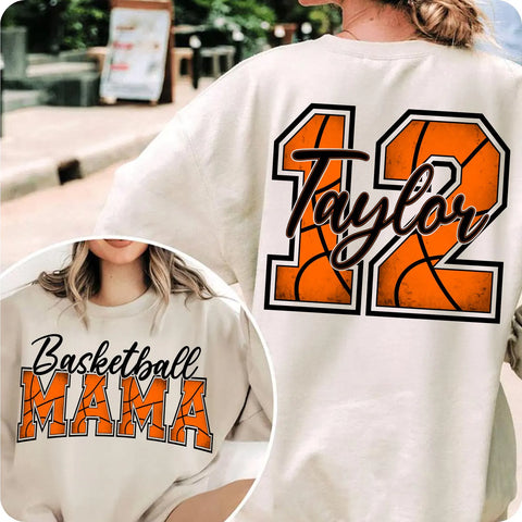 Basketball Mama with option name and number on back