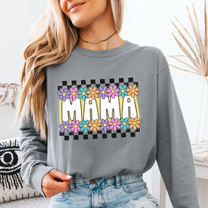 Mama Floral Checked