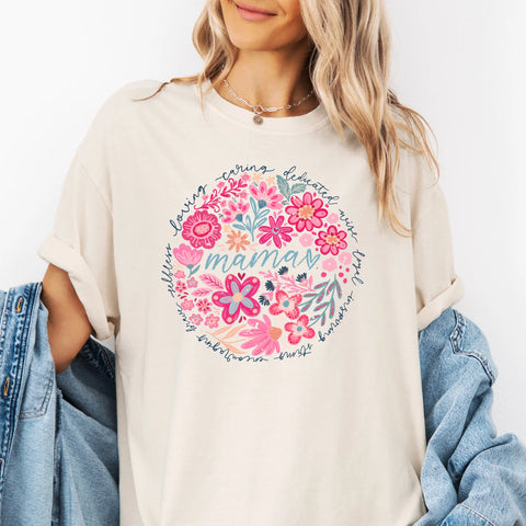 Mama  Floral Words