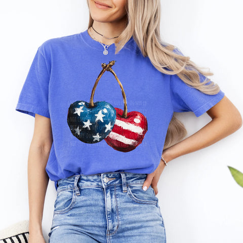 Painted Patriotic Cherries