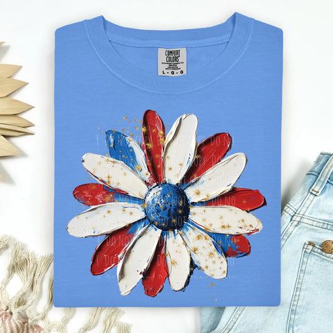 Patriotic Painted Flower