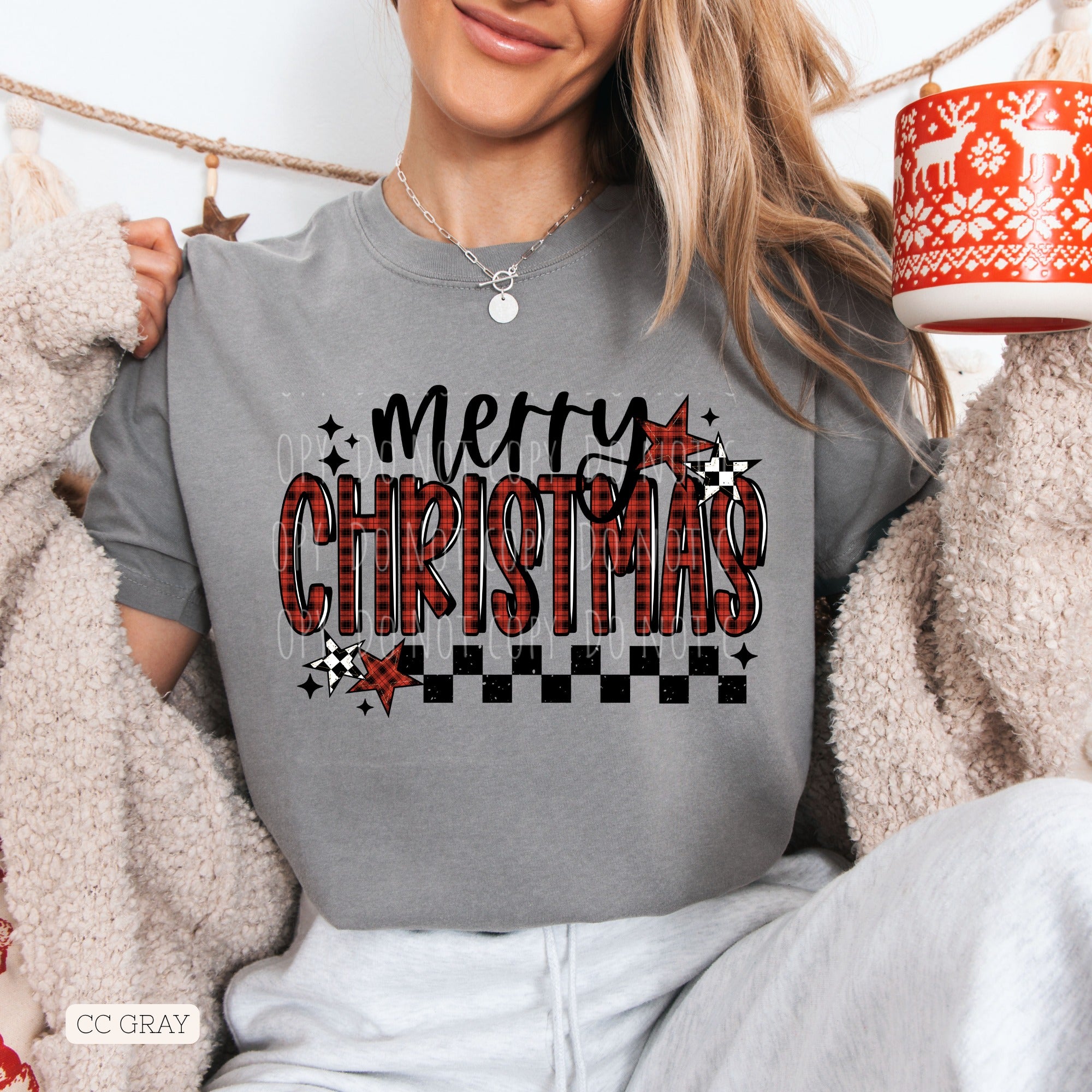 Red Plaid Merry Christmas