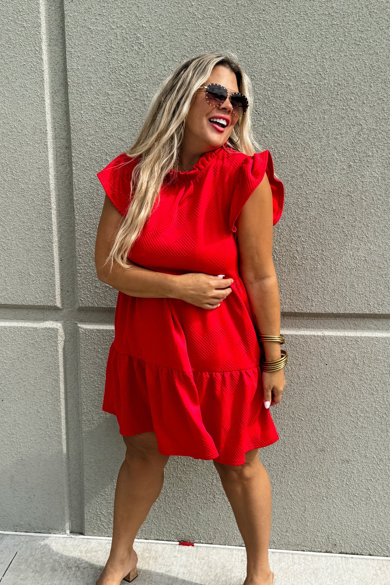 Love Me More Dress - Red