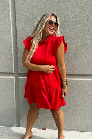 Love Me More Dress - Red