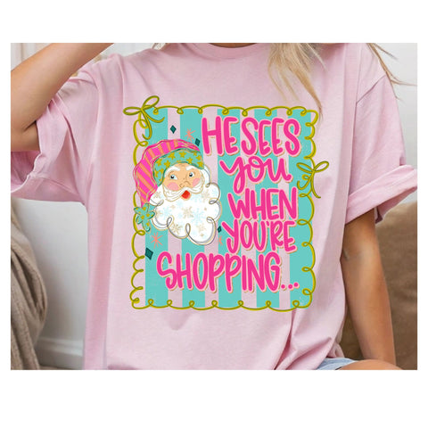 He Sees You When You Are Shopping