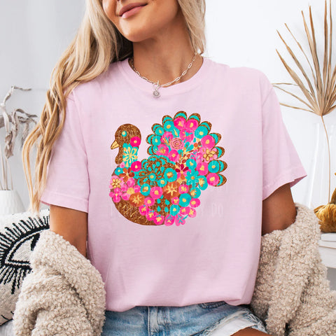 colorful turquoise turkey