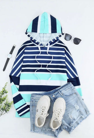 In Stock Striped Hoodie